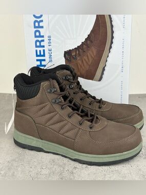 Weatherproof “Stoll Cold” Men's Waterproof Insulated Winter Boots BROWN SIZE 9